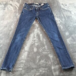 Levi's Women's Jeans 524 Too Superlow Size 9 Straight Leg Dark Wash Low Rise